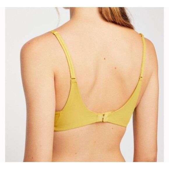 Free People Intimately Zoey Underwire Bra in Yellow Marsh 32C $48 - Picture 3 of 5